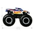 thumbnail image 3 of Hot Wheels Monster Trucks Motosaurus vs Mega-Wrex 1:64 Scale Demolition Doubles 2-Pack, 3 of 3