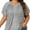 2# Gray, variant on Lapaplus Plus Size Summer Tops for Women Butterfly Sleeve Lace Twofer Blouse Trendy Going Out, Gray XL-6XL