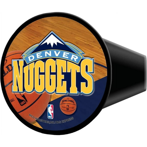 Denver Basketball Nuggets Plastic Trailer Hitch Cover for 2" receiver insert