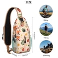 thumbnail image 5 of Travel Sling Bag Mushroom Hiking Daypack Crossbody Backpack Purse for Men Women, 5 of 6