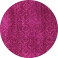 thumbnail image 1 of Ahgly Company Indoor Round Abstract Purple Modern Area Rugs, 8' Round, 1 of 4