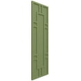 thumbnail image 2 of Ekena Millwork 12"W x 51"H True Fit PVC Hastings Fixed Mount Shutters, Moss Green (Per Pair - Hardware Not Included), 2 of 9
