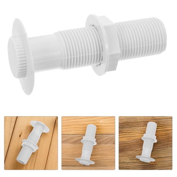 OUNONA Universal Cooler Drain Plug Kit Replacement Set with Precision Thread for Kitchen and Refrigerator, White