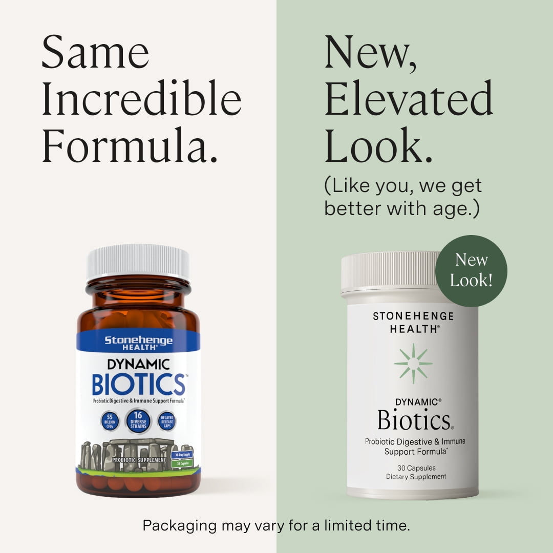 Stonehenge Health Probiotics 70 Billion CFU + 24 Strains, Prebiotic, Dynamic Biotics+ for Women, New Formula for Weight Management, Digestive & Vaginal Support, Delayed Release Shelf Stable Non-GMO