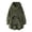 Army Green, variant on Womens Cat Graphic Hoodies Long Sleeve Fuzzy Pullover Side Button Detail High Low Hem Loose Fit Tunic Sweatshirts