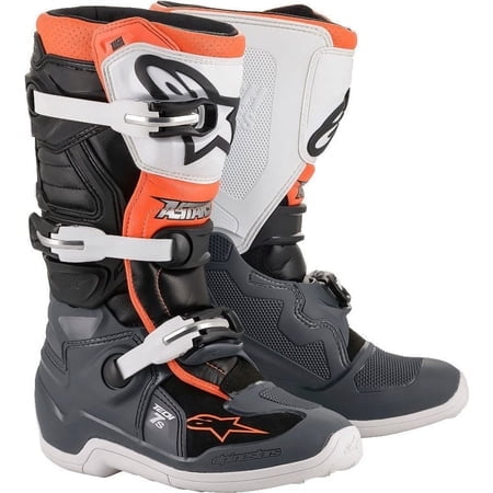 Alpinestars 2015017-1124-03 Tech 7S Boots Blk/Gry/Wht/Fluo Org Sz 03