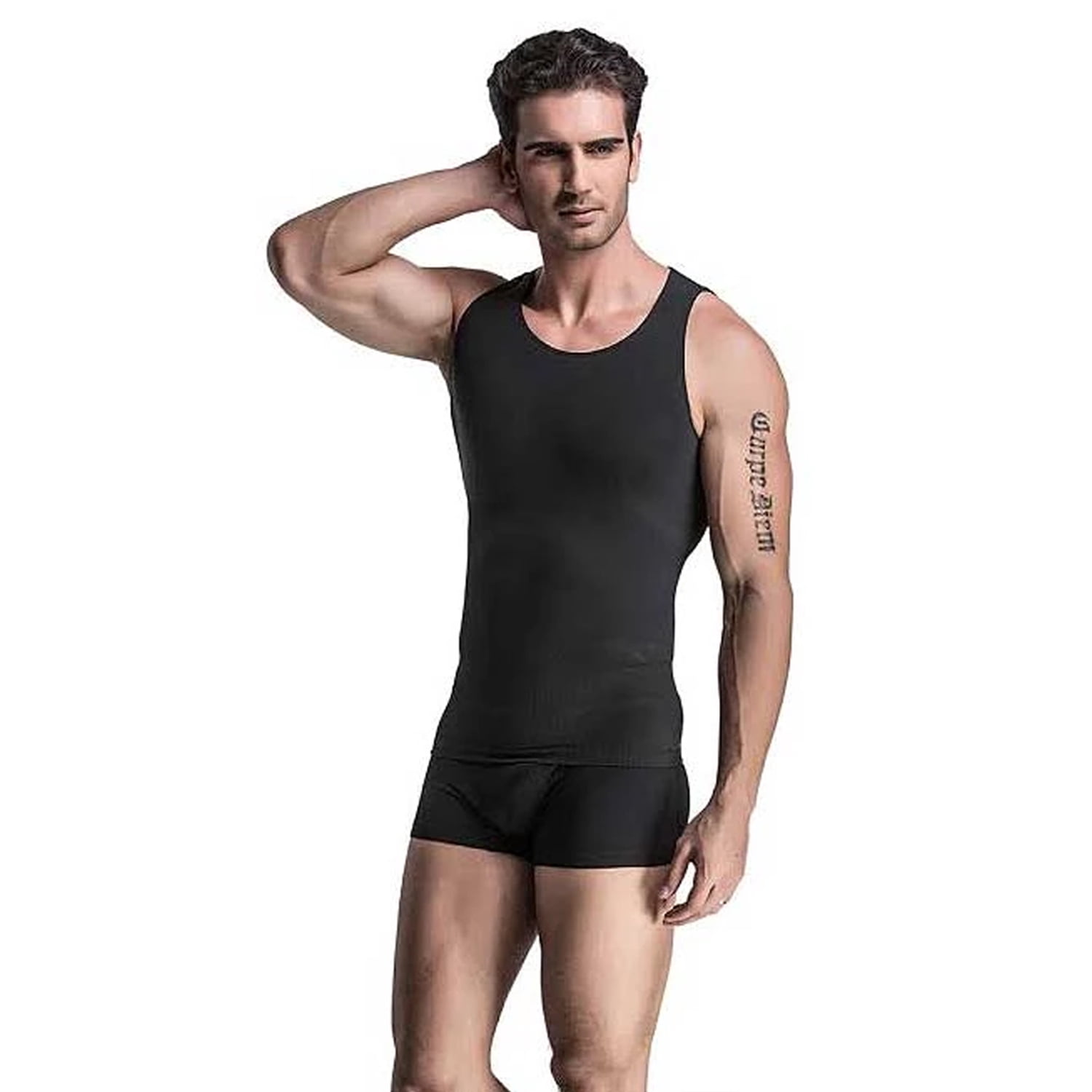 Mens Compression Slimming Tank Top Shirt