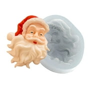 Christmas Santa Claus Face Silicone Mold