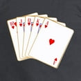 thumbnail image 3 of CafePress - Ace Hearts Flush Long Sleeve T Shirt - Long Sleeve Dark T-Shirt, 3 of 4