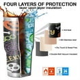 thumbnail image 7 of 30oz Happy Halloween Pattern Tumblers Stainless Steel Tumbler with Lid and Straw,Vacuum Insulated Double Wall Travel Tumbler Cups Mug with Cleaning Brush for Coffee,Tea, 7 of 7