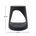 thumbnail image 3 of MGO Hollow Side Table, Wood-like texture, Black Color, 3 of 9