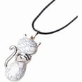 thumbnail image 1 of SharkTRUE Unique Cat-Shaped Natural Crystal Pendant: Playful Sophistication & Authentic Craftsmanship, 1 of 8