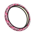thumbnail image 2 of Easygdp Panda Heart Valentine Pink Elastic Steering Wheel Cover, Auto Accessories, Fit Suvs, Vans,Cars, Trucks -15 inch, 2 of 8