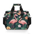 thumbnail image 7 of FORMRS Insulated Cooler Bag 24 Cans Capacity Soft Leakproof Lunch Box with Side Pockets, Flamingo Leaves Pattern, 7 of 7