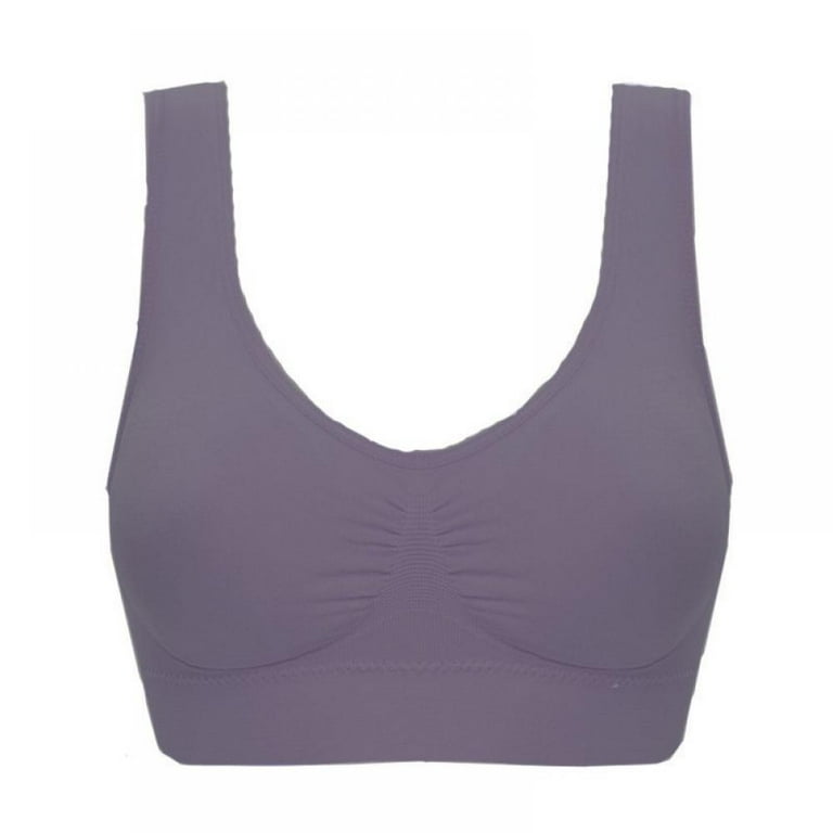 Sports Bras for Women Plus Size Crop Tops Gym Wirefree Padded Yoga