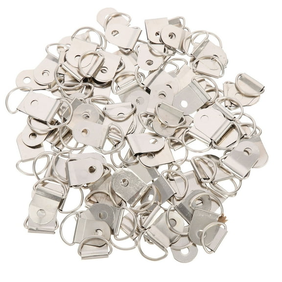 PTOOTP Picture Frame Hooks Picture Frame Hanger Iron Wall Mounting 100Pcs