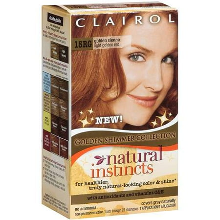 Clairol: Golden Sienna Light Golden Red Natural Instincts ...