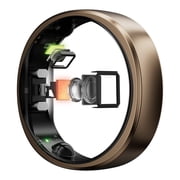 RingConn Gen 2 Air Ultra-Thin Smart Ring with Health Tracking and AI (Size 11; Dune Gold)