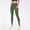 Green women high waisted leggings with pockets a1, variant on Cagogo Women Active High Waisted Leggings with Pockets Solid Slim Fit Workout Yoga Running Lounge Pants Sporty Long Tights for Gym Fitness, Black 2XL