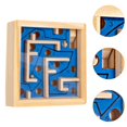 thumbnail image 6 of yotijay Wooden Labyrinth Board Game Activity Board Develop Fine Motor Skills Educational Blue, 6 of 9