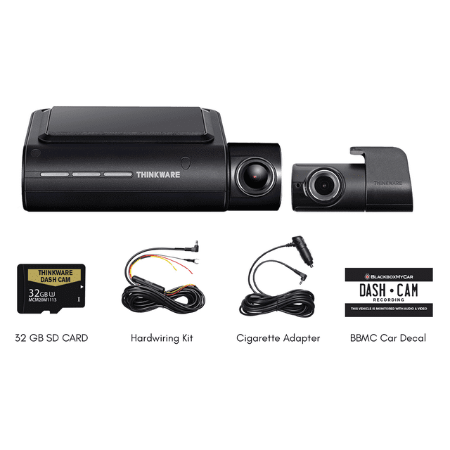 Thinkware F800 Pro Bundle - 2 Channel with 32GB SD Card with Hardwire Kit
