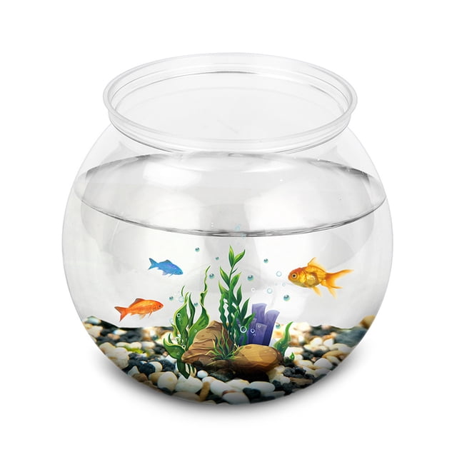 Cute Transparent Round Fishbowl Ball-shaped Anti-fall Shatterproof Aquarium For Weddings Living Room Desktop Home Decoration