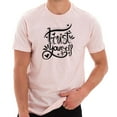 thumbnail image 4 of Oversized Trust Yourself Phrase Graphic Design Short Sleeve Cotton Jersey T-Shirt - Pale Pink 2XL, 4 of 4