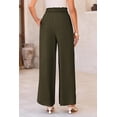 thumbnail image 3 of PRETTYGARDEN Women's Wide Leg Work Pants Business Casual High Waisted Loose Palazzo Trouser Summer Clothes, 3 of 8