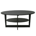 Furinno 15020WN Jaya Oval Coffee Table, Walnut Color