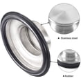 thumbnail image 3 of Qucyy 2 PCS Stainless Steel Kitchen Sink Stopper, Large Wide Rim 3.38" Diameter - Garbage Disposal Plug, 3 of 5
