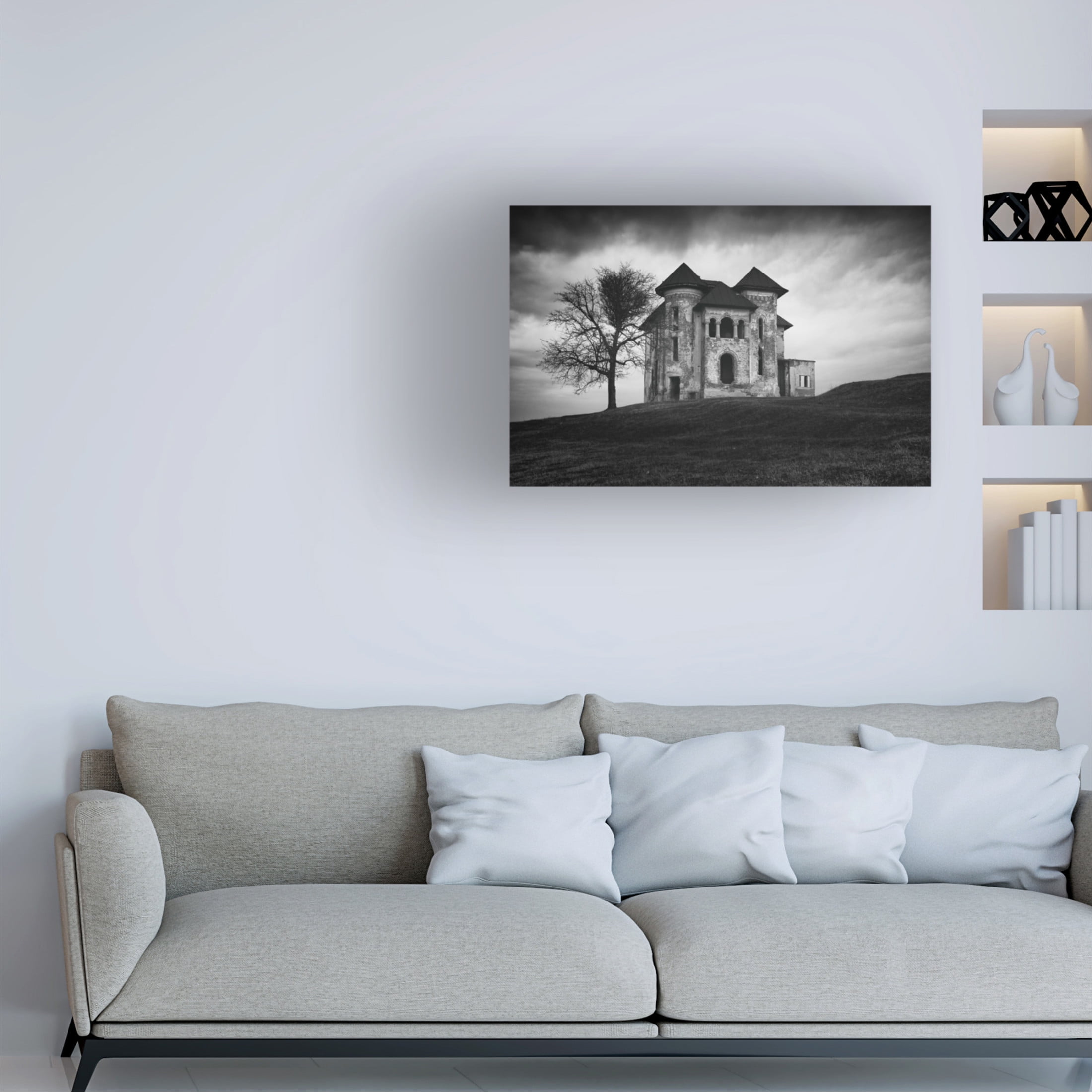 Canvas Wall Art - Catalin Alexandru 'Rosianu Mansion' Wall Art for Living Room, Bedroom, or Office Décor by Trademark Fine Art - 24 x 16 Inches