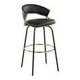 thumbnail image 4 of LumiSource Jie 30" Fixed-Height Barstool - Set of 2, 4 of 6