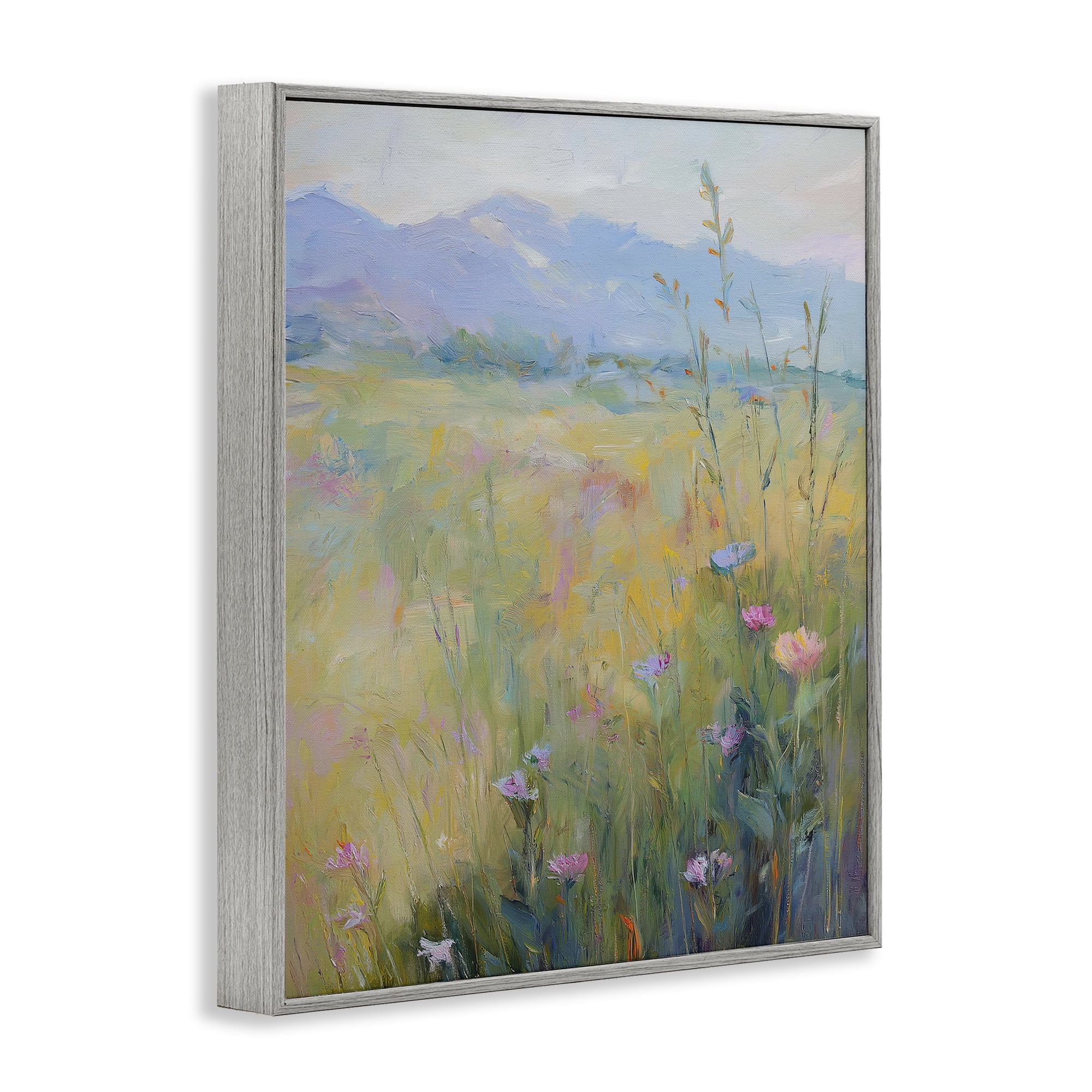 Stupell Industries Peaceful Meadow's Embrace Gray Framed Giclee Art, design by Svetlana Aleynikova
