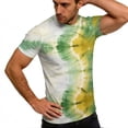 thumbnail image 6 of Taylonsss Women's Vintage Gradient Printed Round Neck Short Sleeve T-Shirt Casual Sports Top for Fitness and Daily Wear Comfortable Stretch Breathable Fabric for Spring Summer, 6 of 9