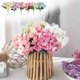 thumbnail image 1 of Hortensia Artificial Ramo pequeño de orquídeas artificiales de seda,ideal para bodas y decoración del hogar,con tallos largos (azul). Rkxzt, 1 of 9