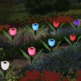 thumbnail image 3 of Luces de Adorno Zulema Solar Tulip Garden Stake Lights Amarillo, 3 of 8