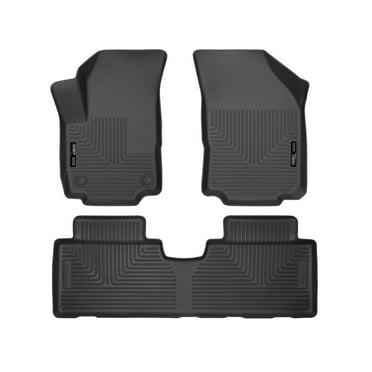 Husky Liners by RealTruck Weatherbeater Floor Mats Fits 2018-2024 GMC Terrain Front & 2nd Row, 3-pc Black-95151