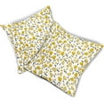 thumbnail image 5 of Vintage Floral Pillow Covers 18x18 Inch Yellow Flower Throw Pillow Covers Spring Summer Wildflower Decorative Outdoor Pillowcases Cotton Linen Cushion Covers for Couch Sofa Bedroom Home (Pack of 2), 5 of 6