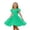 Green, variant on Ruyang Toddler Girls Solid Dresses Ruffle Fly Sleeve Crewneck A-line Tank Dresses Summer Casual Beach Vacation Midi Dresses