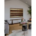 thumbnail image 3 of Marmont Hill - "Deep Red Stripes" Painting Art Print on Natural Pine Wood, 3 of 7