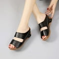 thumbnail image 2 of Fun & Vibrant Platform Slip On Sandal With Ridged Bottom & Beautifully Scalloped Straps Perfect Summer Beach Shoes, 2 of 5