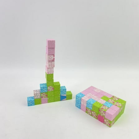 PUKUPIG Toy building blocks，Princess Castle Collection World,Magnetic Building Blocks for 3  Year Old Boys & Girls, Creative  Sensory Toys,Christmas Birthday Gifts Ages 3-8