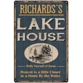 thumbnail image 1 of RICHARDS'S Lake House Blue Cabin Home Decor Gift 8x12 Metal 208120038215, 1 of 1