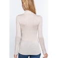 thumbnail image 3 of MOA COLLECTION Women's Rayon Spandex Turtle Neck Top Classic Long Sleeve, 3 of 3