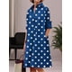thumbnail image 5 of Vestido Zhyaj para mujer, bohemio, maxi, azul oscuro, casual, playa, 5 of 6