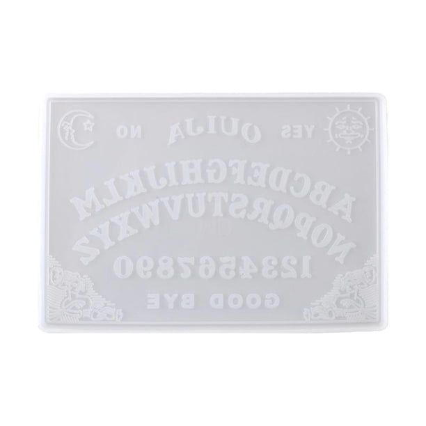 Tabla Ouija de silicona, tableros de adivinación colgantes para resina, tablero de profecía con forma de corazón Rectángulo