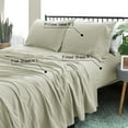 thumbnail image 6 of Marquess 4 Piece Microfiber Beige Full Sheet Set, Deep Pocket Bed Sheets, 6 of 7