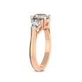 thumbnail image 3 of IGI Certified 4 Carat Oval Shape Lab Grown Diamond Engagement Ring | 14K Rose Gold | Della Three stone Pear Shape Side Lab Diamond Ring | FG-VS1-VS2 Quality Friendly Diamonds, 3 of 6