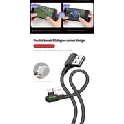 MCDODO 90 Degree Right Angle Braided USB C Charger Charging Sync Type C Cable Cord(1.2M,1X Data Cable)