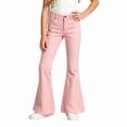 thumbnail image 6 of School Pants for Girls 7-8 Flare Pants Dress Pants Kids School Uniform Bell Bottoms Back To School Clothes Light Pink, 6 of 6